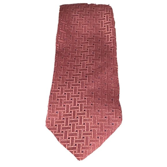 Surrey Pink Silk Blend Men’s Tie Polka Dot Patterned Preppy Formal Business Fun - Picture 3 of 8